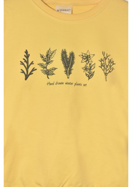 Erkek Çocuk %100 Organik Pamuk Bitki Baskılı Yumuşacık Trend Eşofman Takımı - 1008 fiyatları