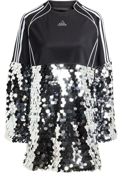 Kadın Siyah Elbise Sequıns Dress KE9798