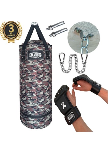 Polystar 90 x 35 cm Boks Kum Torbası Camo - Eldiven Hediyeli