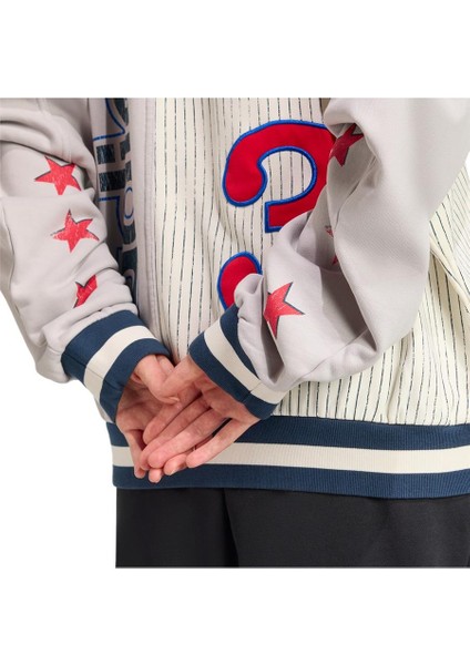 Kadın Gri Sweatshirt Baseball Crew JW0150