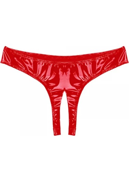 Fantezi Seksi Özel Bölgeleri Açık Kırmızı Lame Gecelik fırsatları
