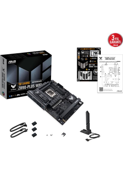 Asus Tuf Gamıng Z890-PLUS Wıfı Ddr5 4xm2 Usb3.2 Rgb Lan Atx
