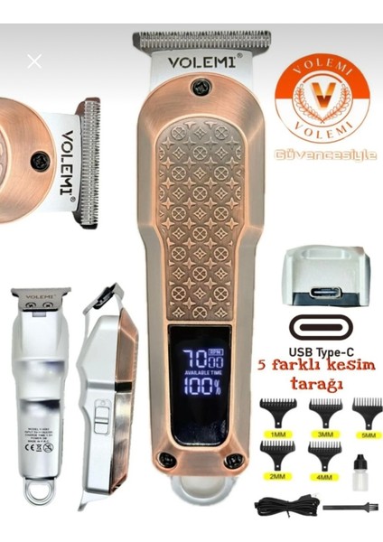 Siyah Şarjlı Çok Fonksiyonlu Kişisel Bakım Aleti, Saç, Sakal, Vücut ve Lazer Epilasyon