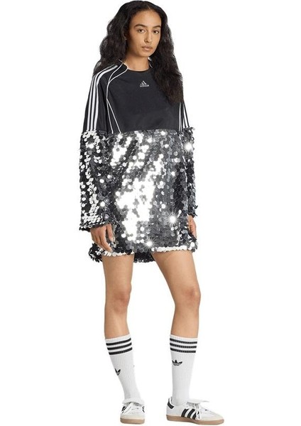 Kadın Siyah Elbise Sequıns Dress KE9798 fırsatları