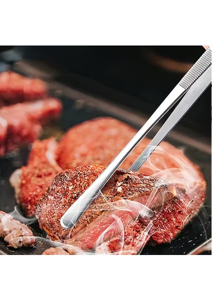 Şef Tipi Profesyonel Mutfak Cımbızı 30 cm - Uzun Paslanmaz Çelik Air Fryer & Barbekü Maşası (Et, Kızartma, Servis) fiyatları