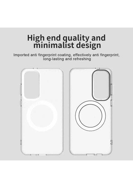 Samsung Galaxy A17 Uyumlu Kamera Koruma Çıkıntılı Magsafe Özellikli Renkli Mat Kılıf