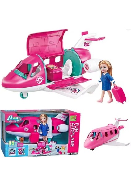 Pasifik Pembe Aksesuarlı Uçak 9045-11 fiyatları