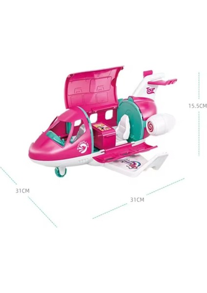 Pasifik Pembe Aksesuarlı Uçak 9045-11 modelleri