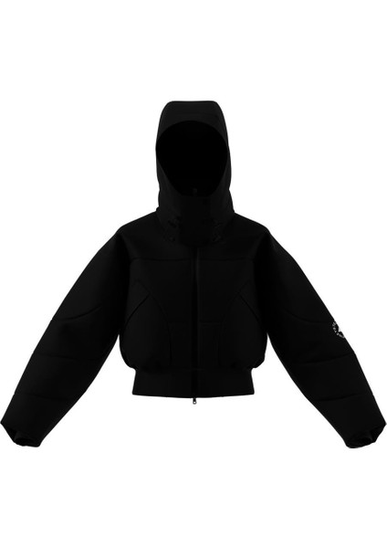 Kadın Siyah Mont Asmc Crop Puf JW2027