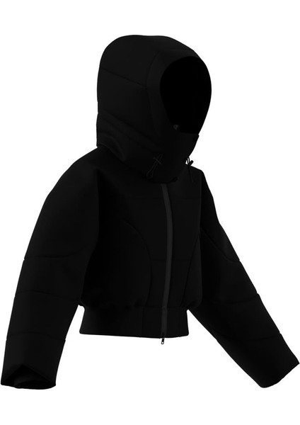 Kadın Siyah Mont Asmc Crop Puf JW2027