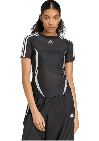 Kadın Siyah T-Shirt Tıght Sheer Tee KE9795