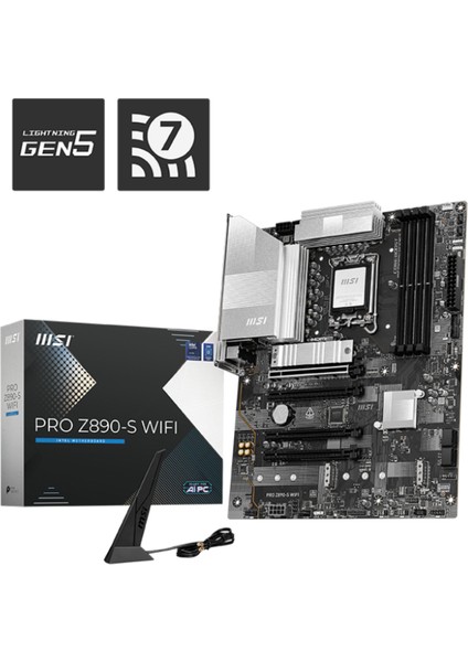 Msı Pro Z890-S Wıfı Ddr5 8600(OC) DVI HDMI Atx fiyatları