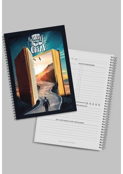 A5 Ders Çalışma Planlayıcısı Spiralli 104 Sayfa - Study Planner - Sınava Hazırlık Ayt-Tyt-Kpss-Ales-Yds-Tus modelleri