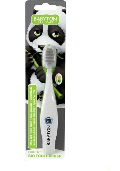 Babyton Bio Ultra Yumuşak Çocuk Diş Fırçası Panda