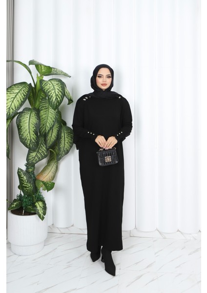 Incili Merserize Elbise