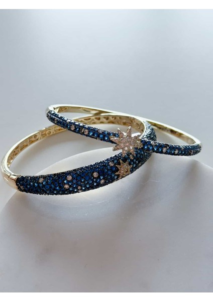 Lacivert Taşlı Yıldız 2li Bilezik fiyatları