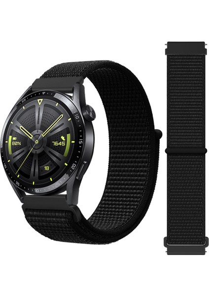 Samsung Galaxy Watch 6 Seri 40MM 44MM Classic 43MM 47MM ile Uyumlu Hasır Örgü Cırtlı 20MM Spor Kayış