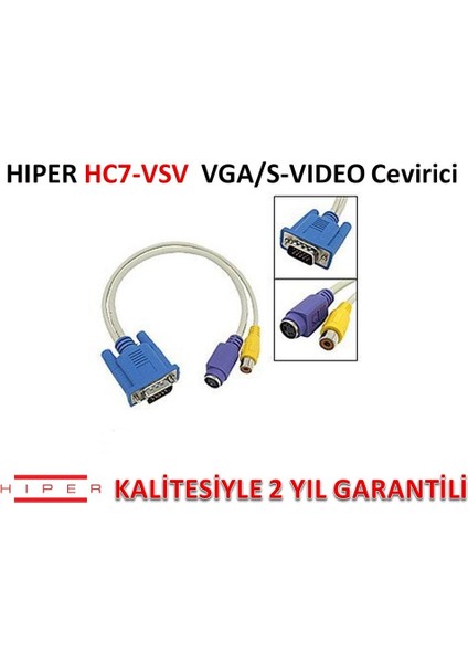 Hıper Hc7-Vsv Vga/s-Vıdeo Çevirici