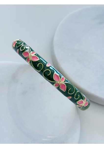 Mineli Çiçekli Bileklik