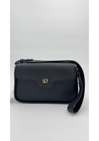 Siyah Ayarlanabilir Askılı Omuz Çantası Orijinal Levid'or