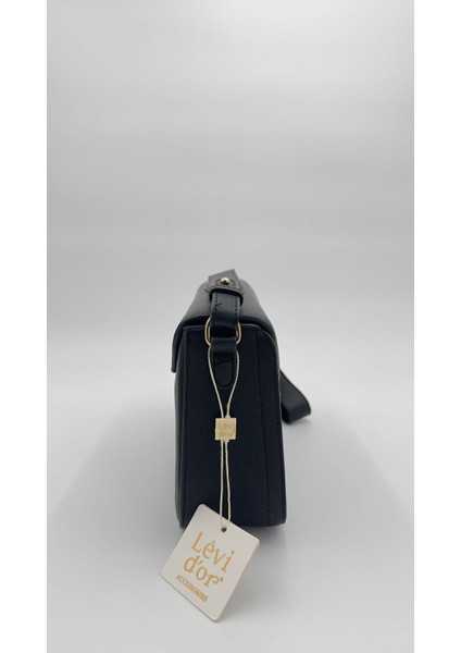 Siyah Ayarlanabilir Askılı Omuz Çantası Orijinal Levid'or modelleri