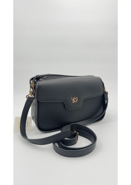 Siyah Ayarlanabilir Askılı Omuz Çantası Orijinal Levid'or