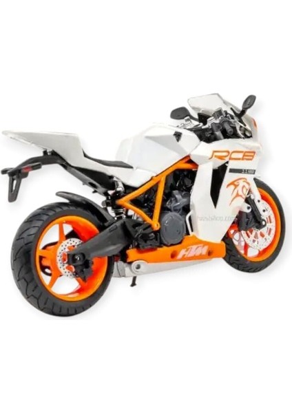 1:12 Ölçekli Model Motosiklet - Htm - HX797 - Beyaz