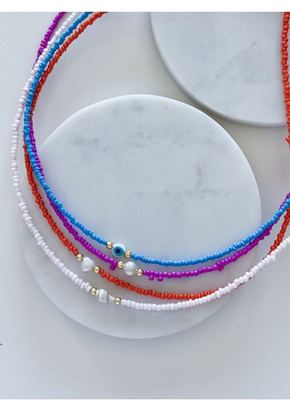 4lü Boncuk Kolye Kombini