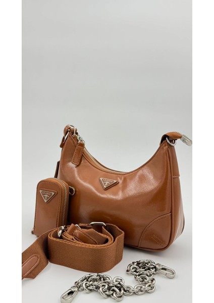 Kahve Mini Cüzdan Detaylı Omuz Çantası Orijinal Levid'or Premium indirimleri