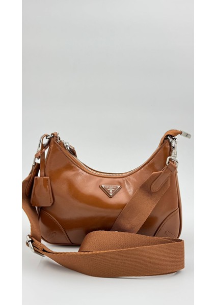 Kahve Mini Cüzdan Detaylı Omuz Çantası Orijinal Levid'or Premium