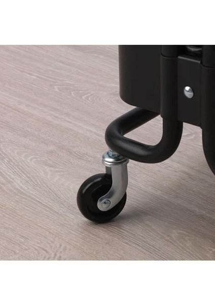 Şık Siyah Servis Arabası, Pratik ve Dayanıklı, Kullanışlı Tasarım fırsatları