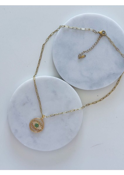 Çelik Yeşil Göz Kolye fiyatları