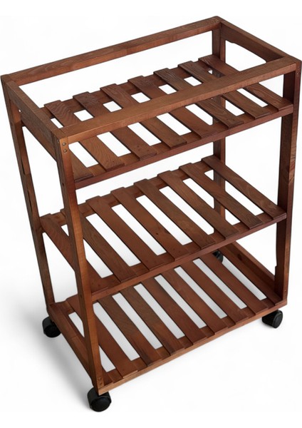 Ahşap Tekerlekli Servis Arabası, Şık ve Kullanışlı, Dayanıklı Tasarım modelleri