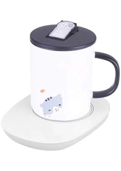 55 Derece Sabit Sıcaklıkta Seramik Metal Cam Kupa Isıtıcı