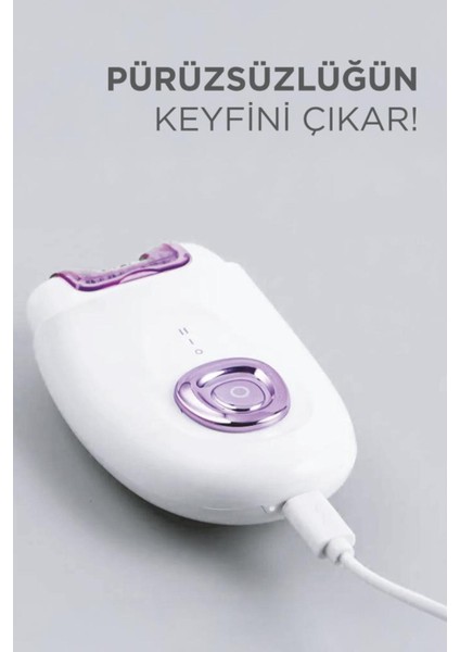 Şarjlı 2'li Tüm Vücut Epilatör Beyaz, Rahat ve Pratik Kullanıma Uygun modelleri