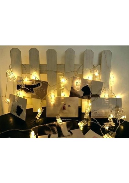 10'lu LED Işıklı Fotoğraf Mandalları modelleri