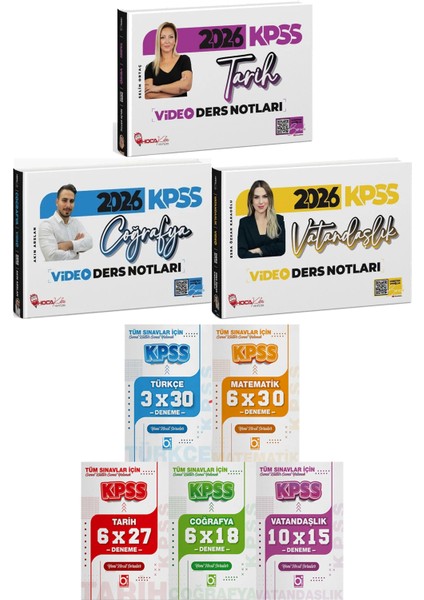 2026 Kpss Tarih Coğrafya Vatandaşlık Video Ders Notları - 5 Ders 31 Deneme