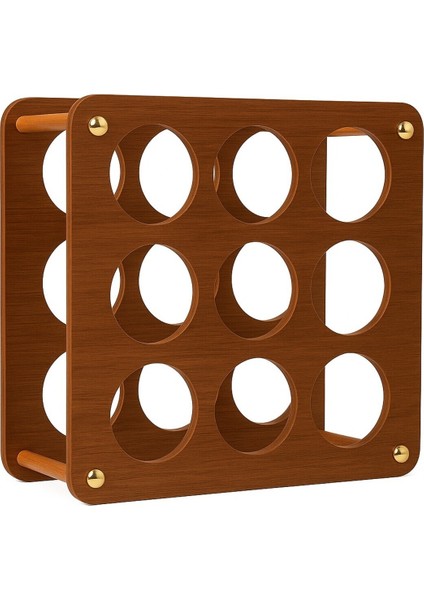 Ahşap Şişe Standı, Dekoratif ve Şık Düzenleyici, Ev ve Ofis Kullanımı Için Ideal fırsatları