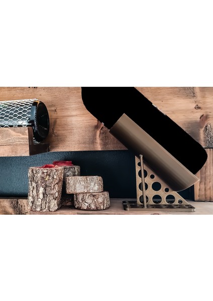 Bronz Renkli Şaraplık, Şık ve Zarif Tasarım, Dekoratif Ürün modelleri