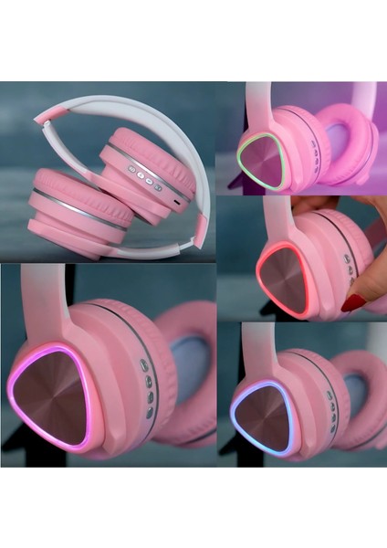 Kulak Üstü Kablosuz Rgb Işıklı Bluetooth Kulaklık Sd Kart Uyumlu - Kablosuz Kulaklık fiyatları