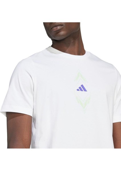 Erkek Beyaz T-Shirt F50 Sıgn G T JM8943