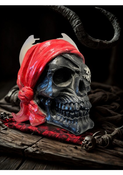 Şık ve Modern Polyester Kurukafa Tasarımı Dekoratif Obje indirimleri