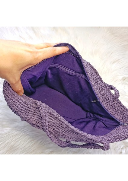 Motifli Kağıt Ip El Örgüsü Kadın Kol Çantası fiyatları