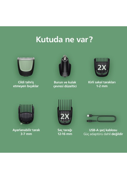 Erkek Bakım Seti, Çok Fonksiyonlu, Siyah, 7'li, 3000 Serisi, Temizlik ve Bakım Araçları fırsatları