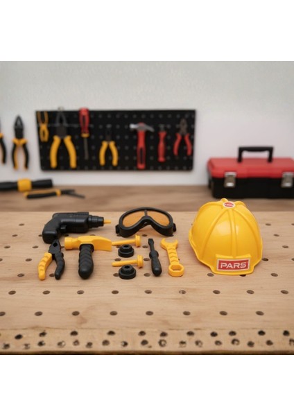 Meslek Setleri - Baretli Tamir Seti 11 Parça - Sarı (Lisinya) fiyatları