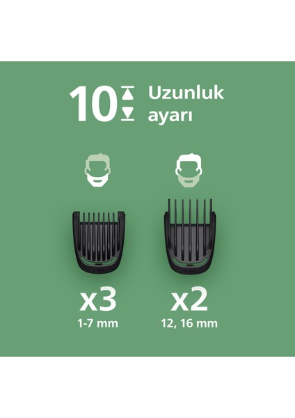 Erkek Bakım Seti, Çok Fonksiyonlu, Siyah, 7'li, 3000 Serisi, Temizlik ve Bakım Araçları
