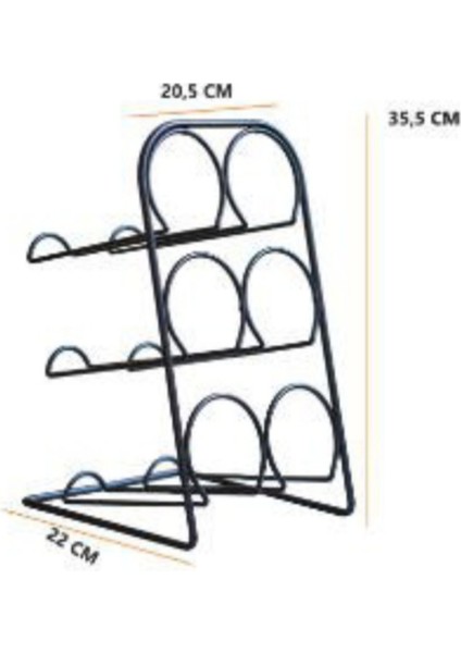 6 Raflı Metal Şaraplık, Şık ve Fonksiyonel Saklama Çözümü