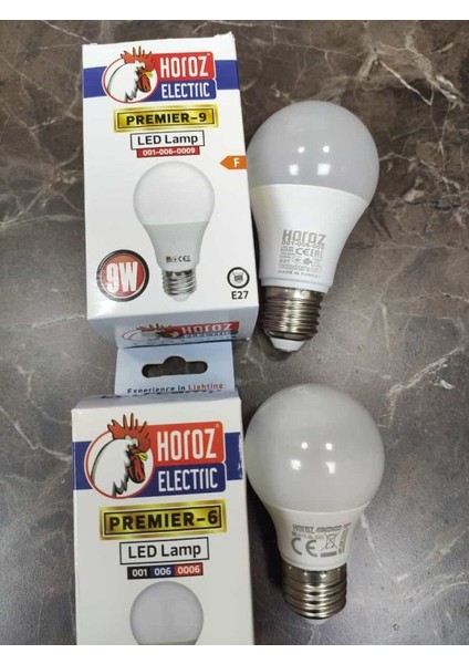 9W LED Ampül 2 Li