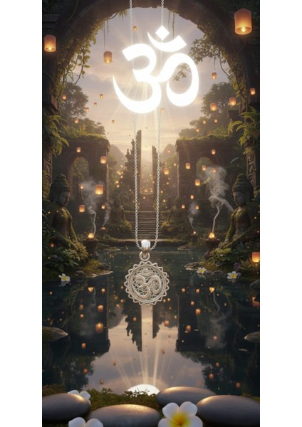 925 Ayar Gümüş Telkari Om (Aum) Sembolü Minimal Kolye Ucu - Yoga Meditasyon Takısı fiyatları