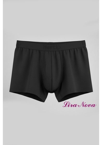 Siyah 3'lü Paket Soft Elastan Boxer %90 Coton %10 Elestane indirimleri